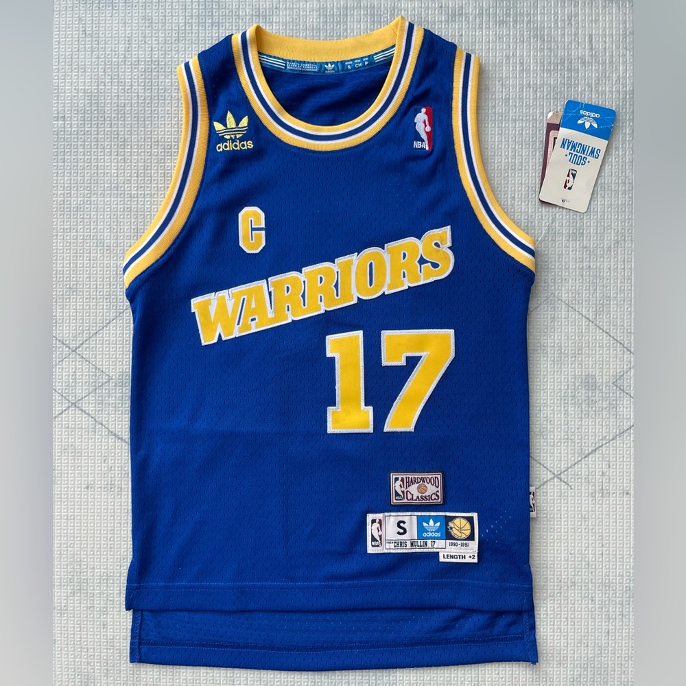 Vintage adidas nba soul swingman Warriors Chris Mullin jersey